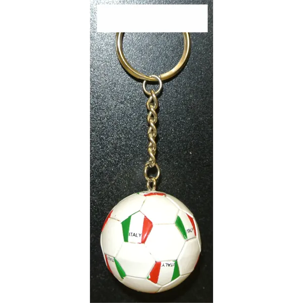 Italia Soccer Ball Metal Key Chain