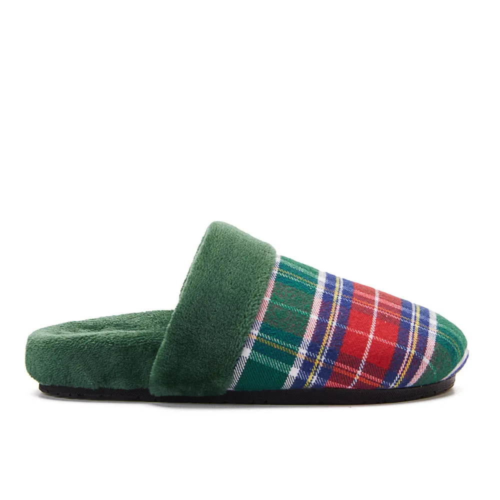 Snuggs Clogs Green checkered